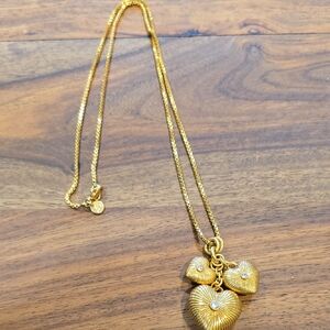 Gold Heart Pendant Necklace